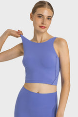 Feel Like Skin Highly Stretchy Cropped Sports Tank