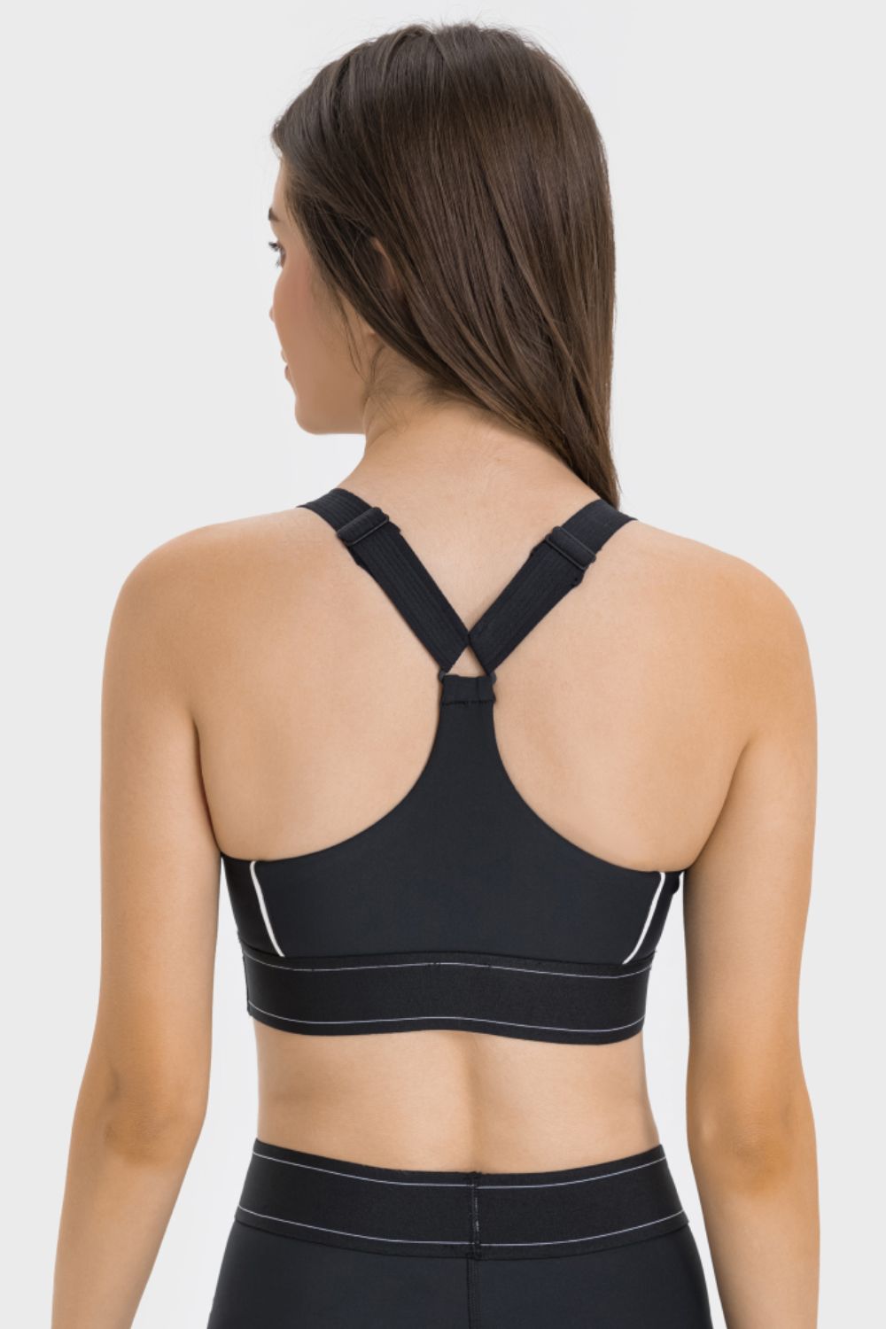 Sutien sport cu contrast