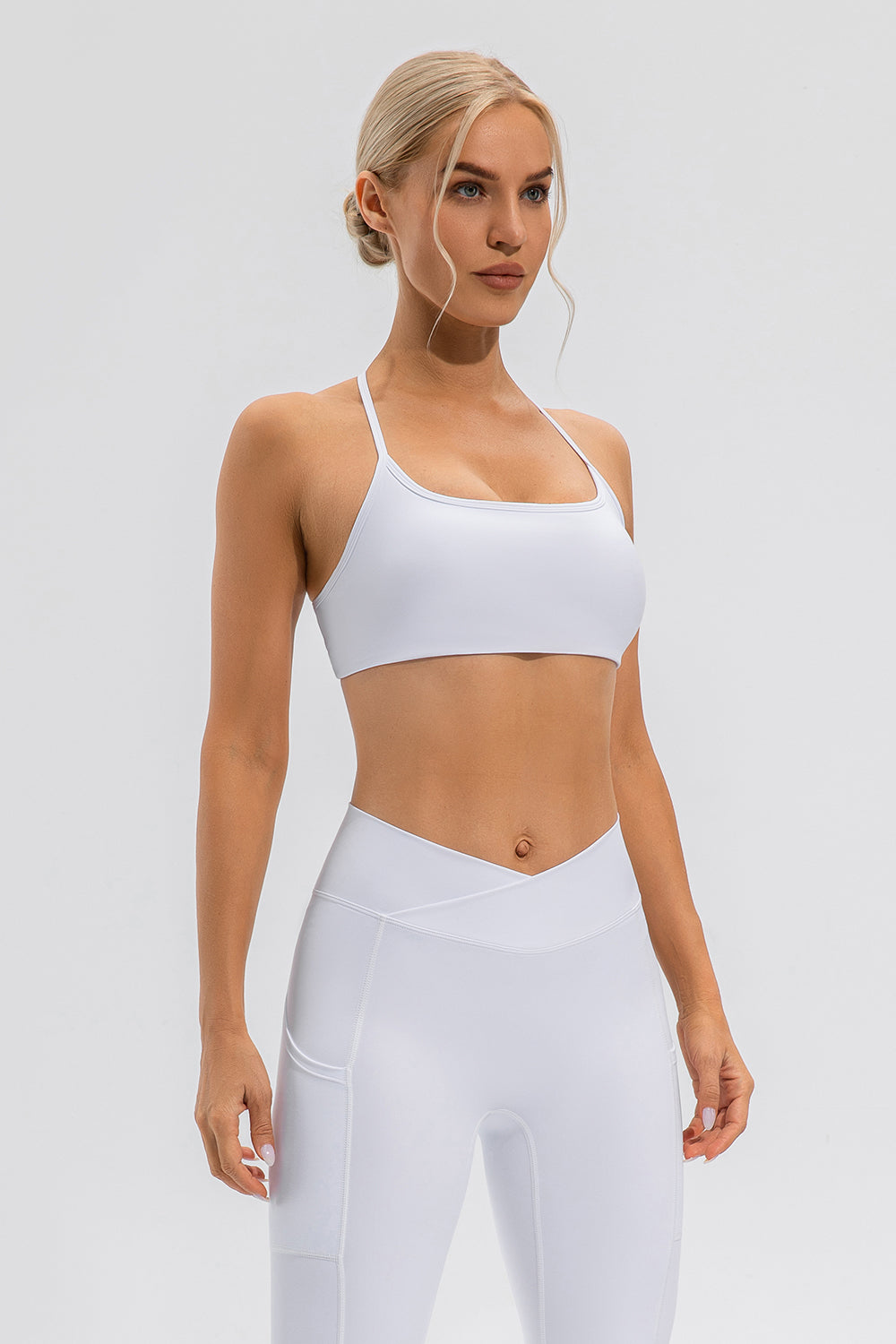 Crisscross Spaghetti Strap Active Cami