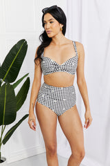 Високи бикини Swim Take A Dip Twist в черно